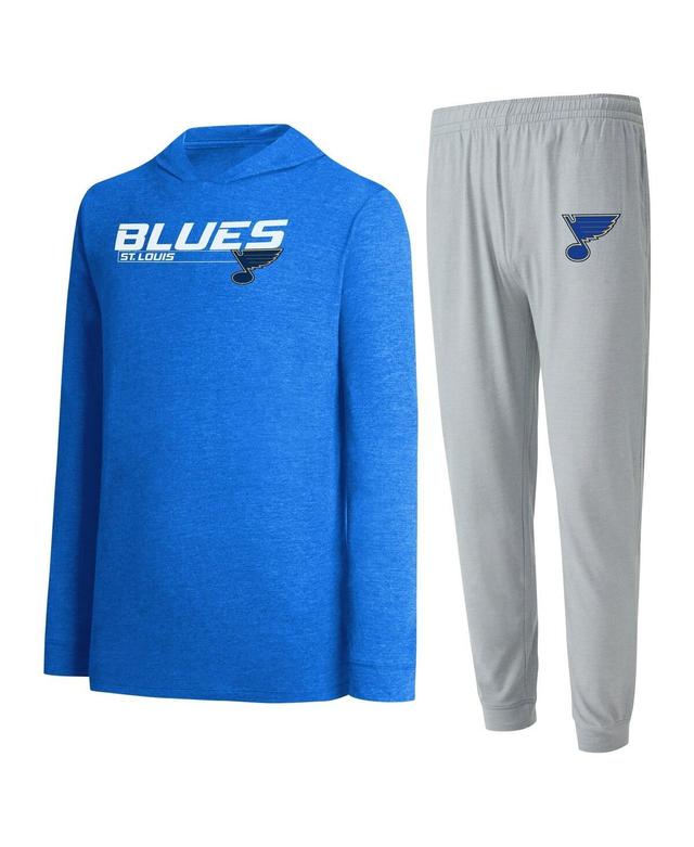 Mens Concepts Sport Gray St. Louis Blues Meter Pullover Sweatshirt and Jogger Pants Set - Gray Product Image