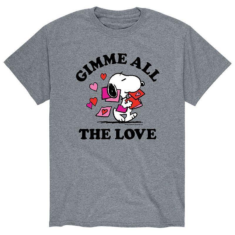 Mens Peanuts Gimme All The Love Tee Product Image