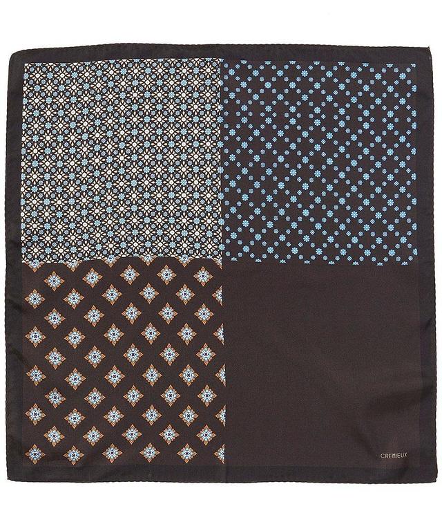 Cremieux Medallions Neat 4-Square Silk Pocket Square Product Image