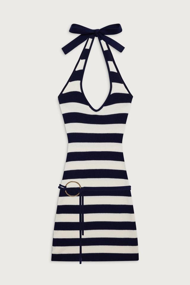 Dolly Knit Mini Dress - Sea Stripe Product Image