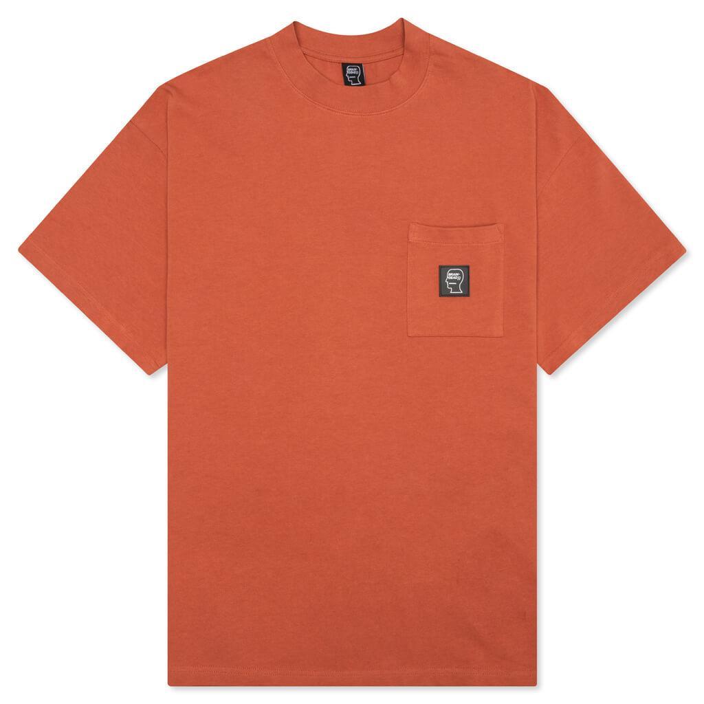 Heavyweight Jersey Mockneck Pocket Shirt - Orange Male Product Image