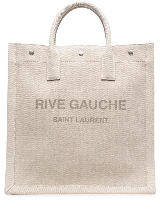 Rive Gauche Tote Bag In Beige Product Image