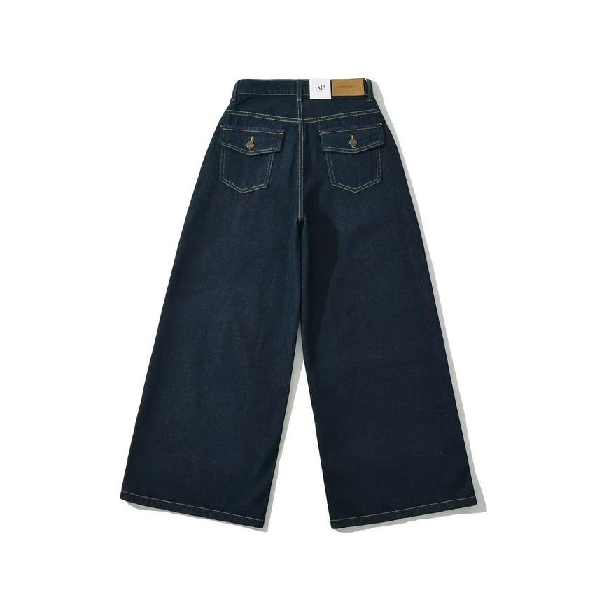 High Waist Wide Leg Jeans Product Image