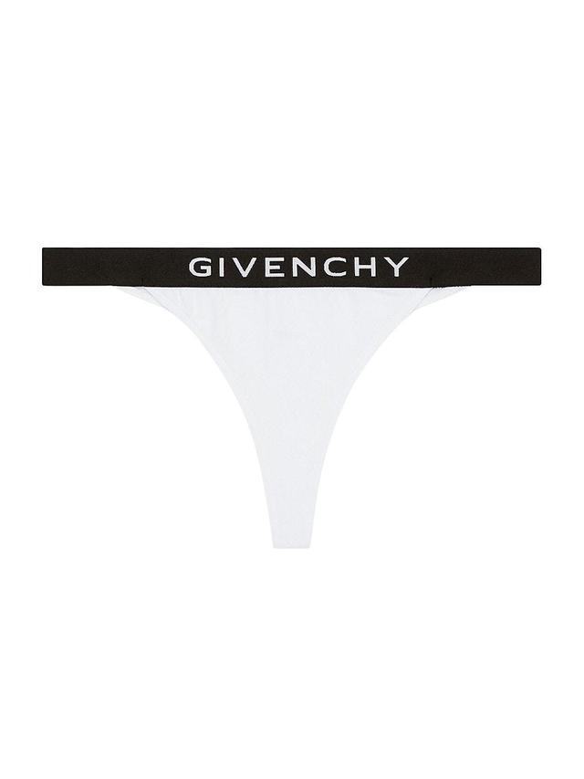 Womens Thong in Jersey Bio with 4G Signature Product Image