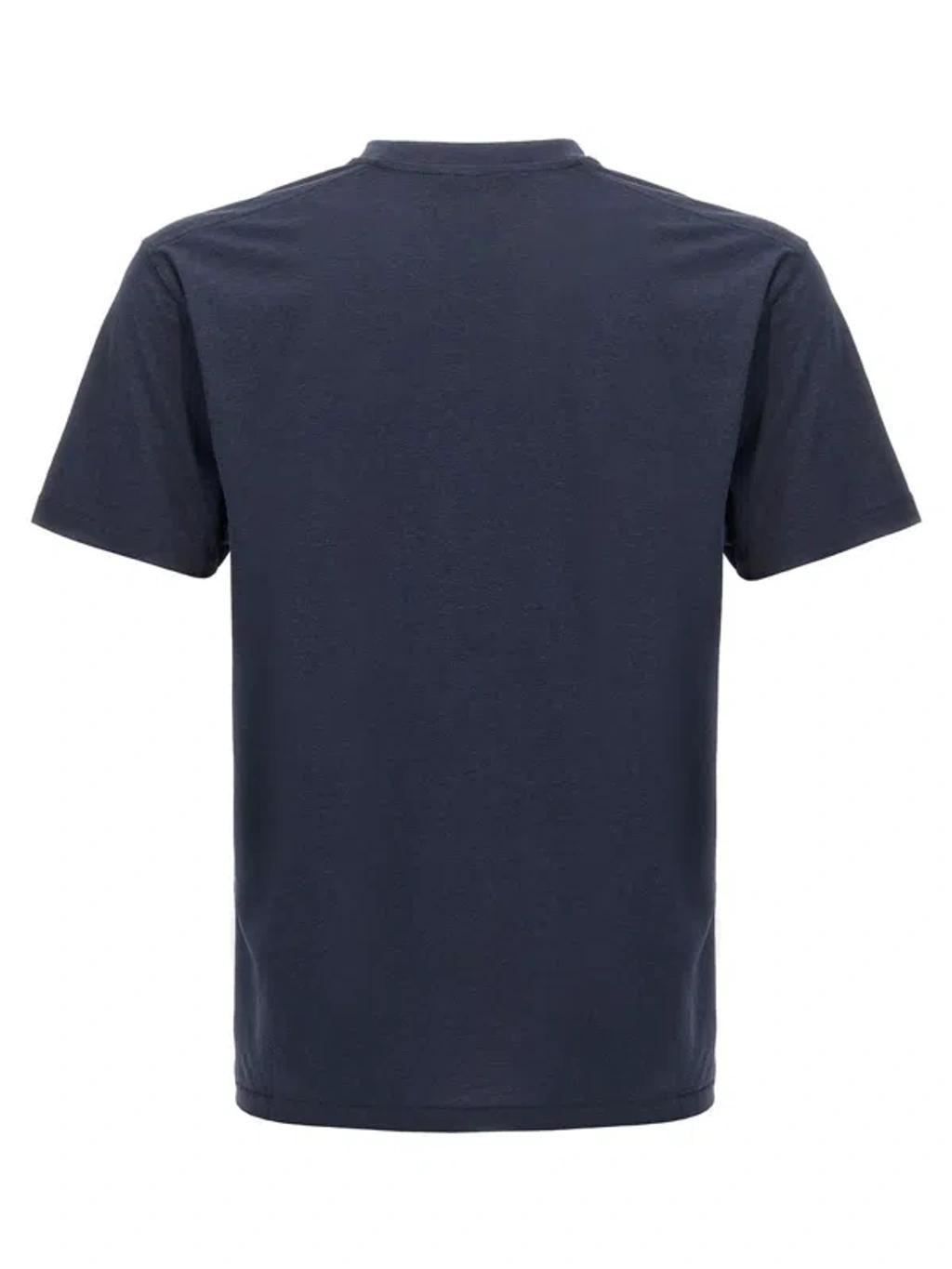 TOM FORD Cotton Lyocell T-shirt In Blue Product Image