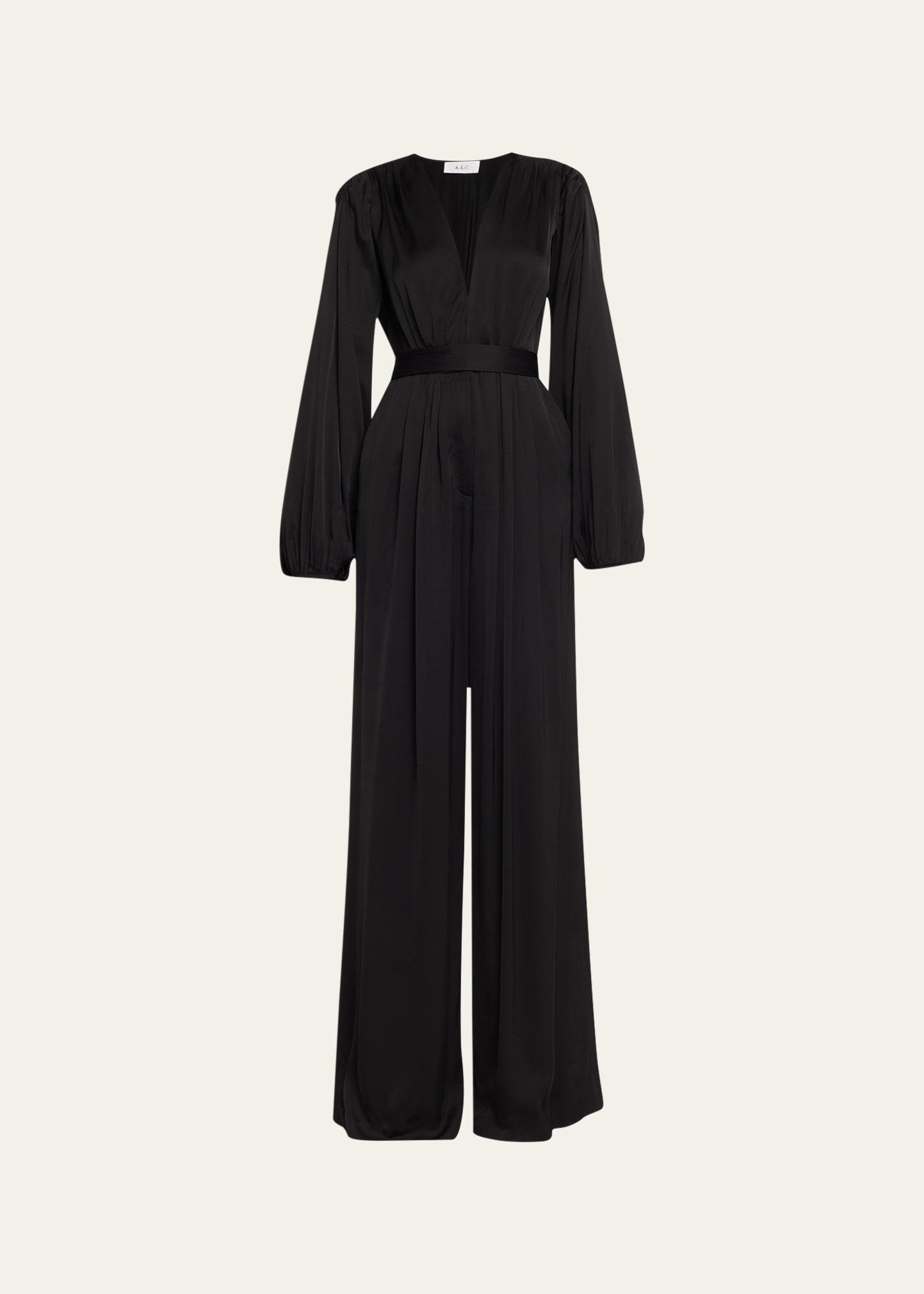 Womens Imogen Belted Wide-Leg Jumpsuit Product Image