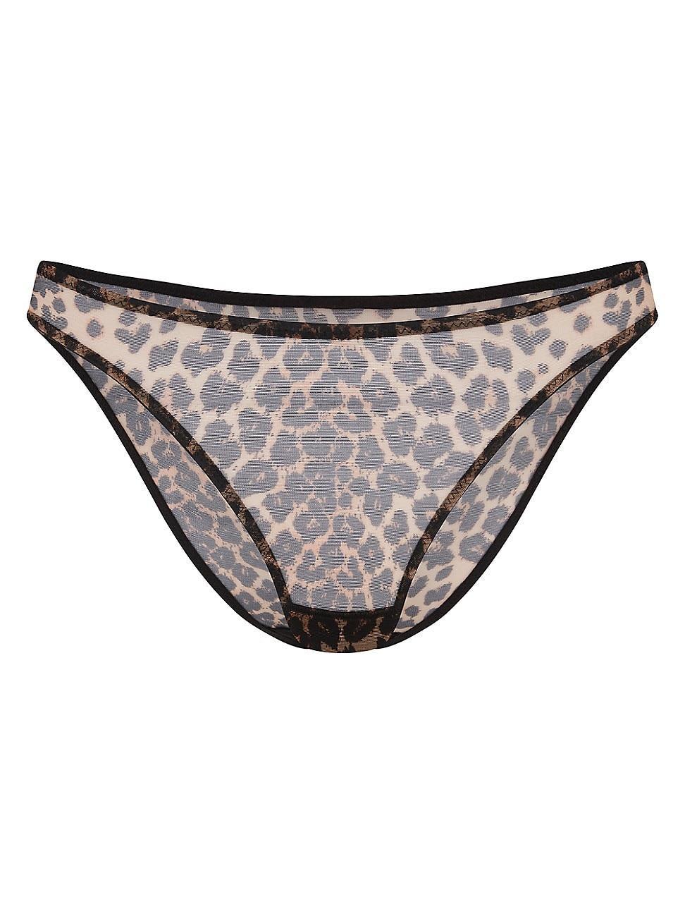 Womens Lucky Leopard Print Brief Panty Product Image