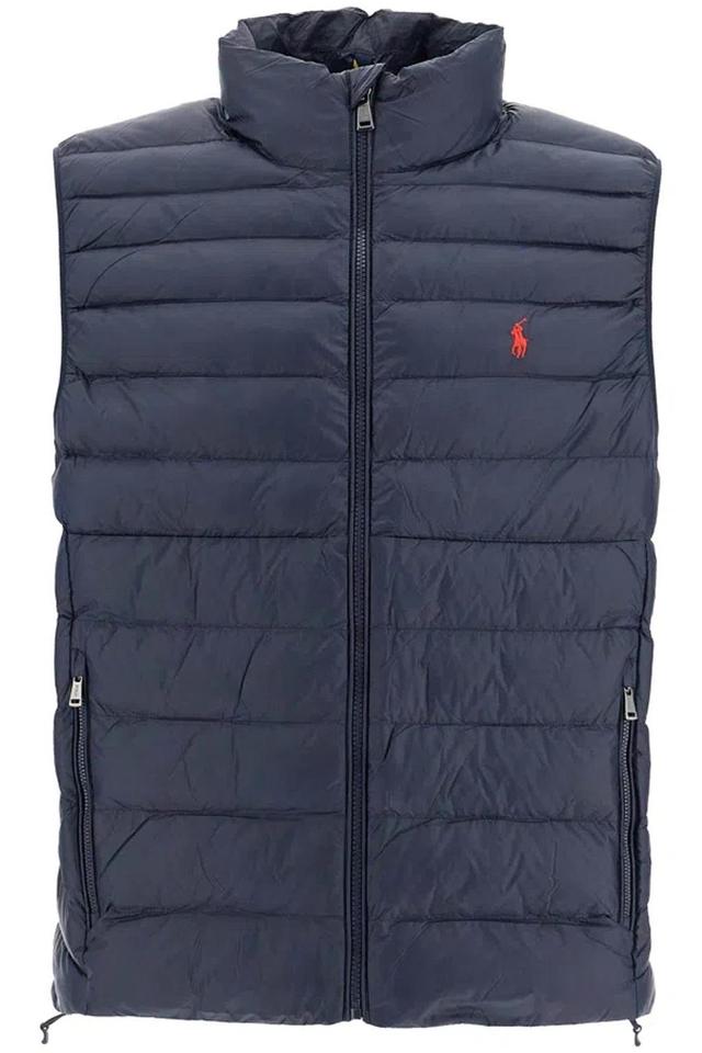 Foldable Padded Vest In Blue Product Image