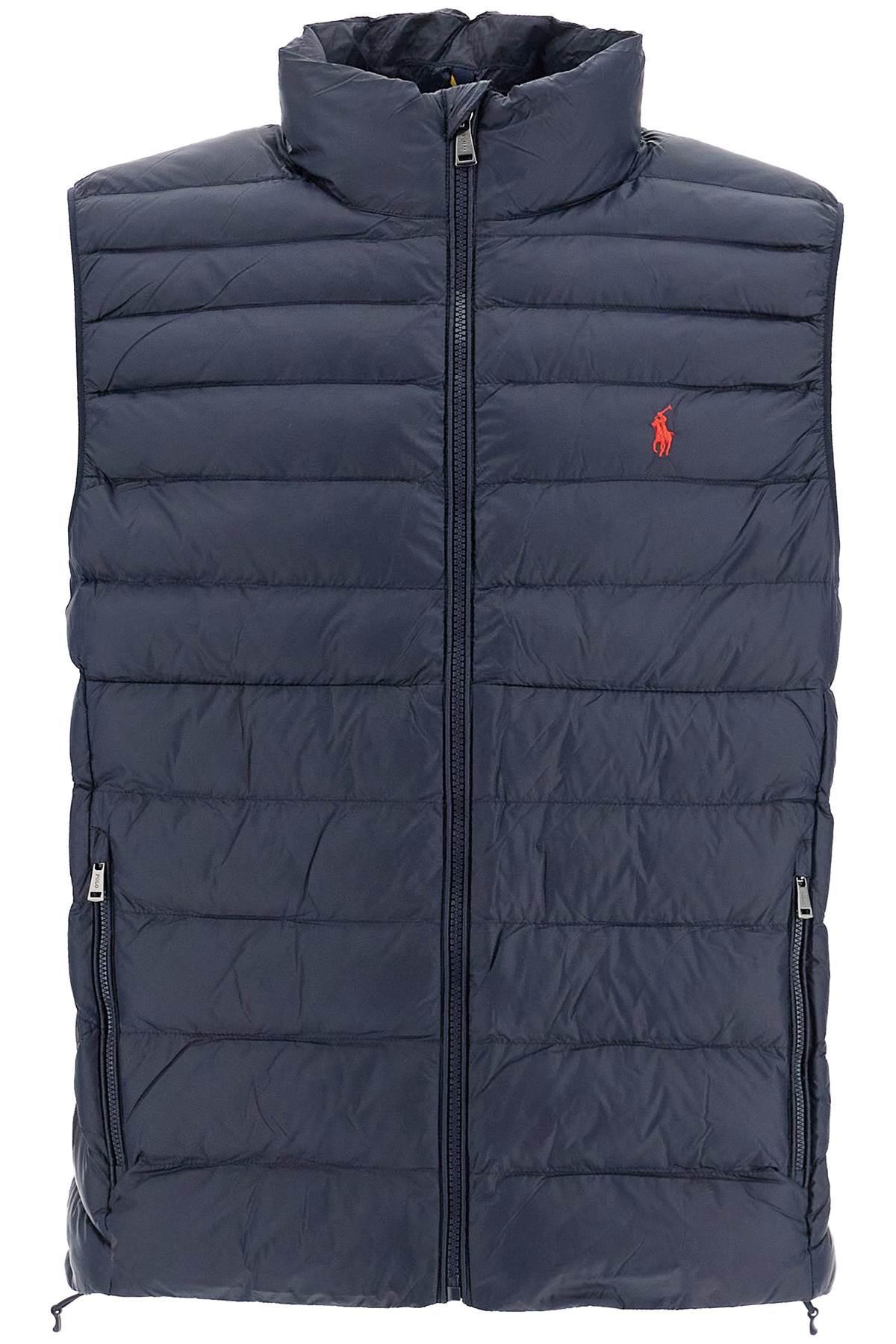 Foldable Padded Vest In Blue Product Image