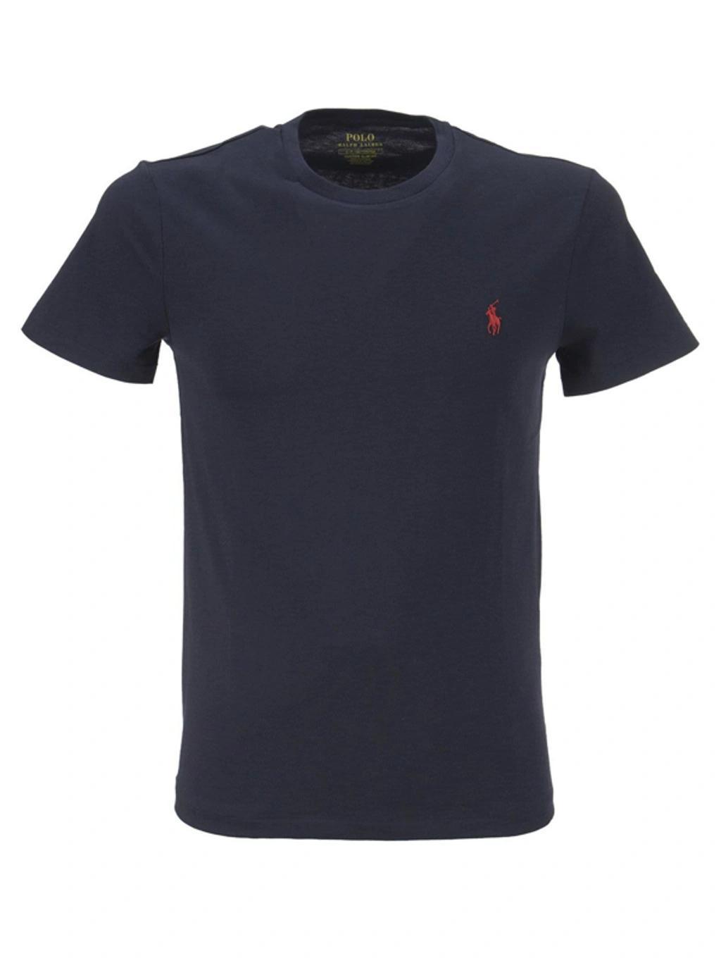 Custom Slim Fit Jersey T Shirt In Blue Product Image