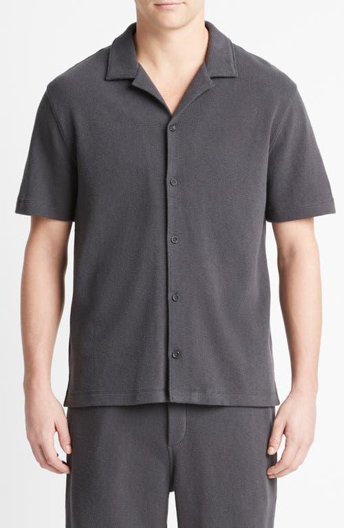 Mens Boucl Button-Front Camp Shirt Product Image