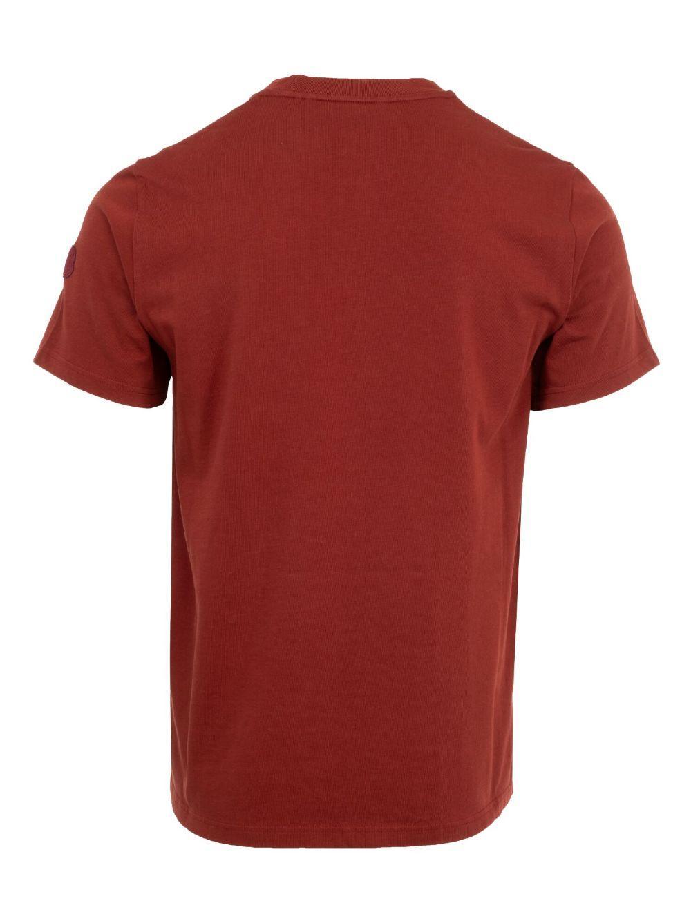 MONCLER Red Printed-logo T-shirt Product Image