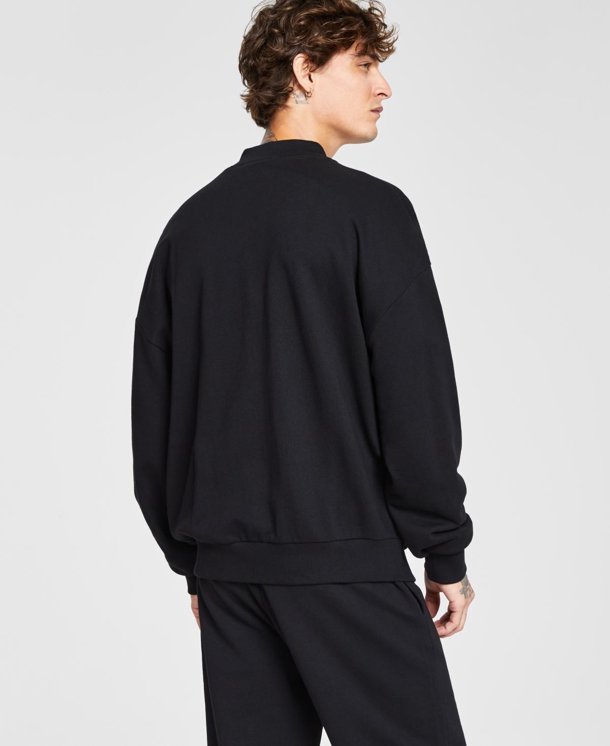 HUGO BOSS Men's Narane Zip Front Logo Track Jacket In Black Product Image