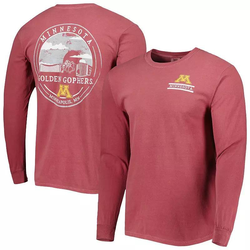 Mens Maroon Minnesota Golden Gophers Circle Campus Scene Long Sleeve T-Shirt Product Image