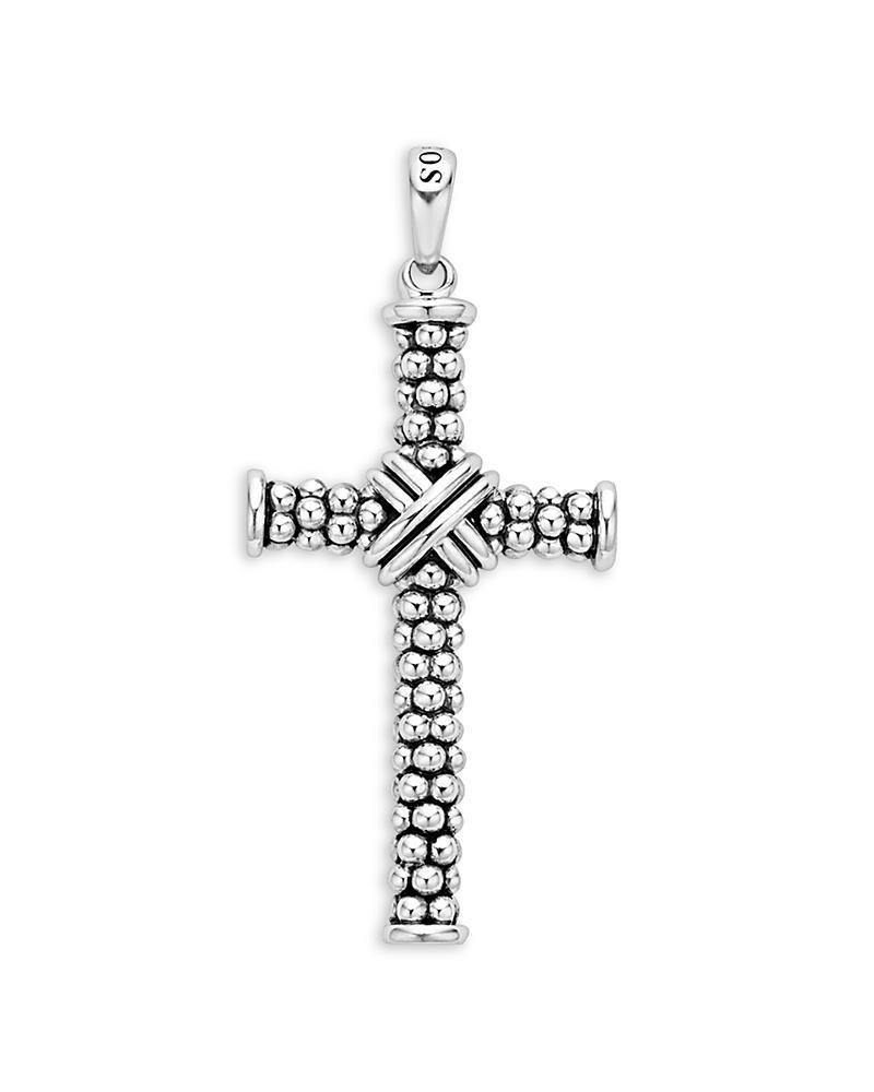 Men's Sterling Silver Anthem X Cross Pendant, 51x28mm Product Image