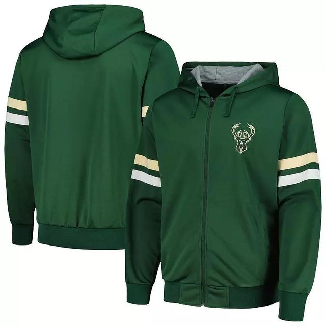 Mens G-III Sports by Carl Banks Hunter Green Milwaukee Bucks Contender Full-Zip Hoodie Jacket Product Image