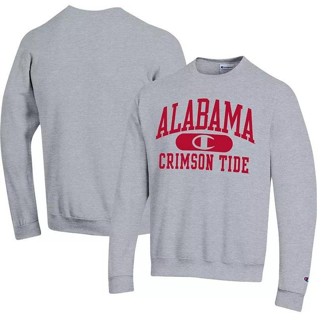 Mens Champion Heather Gray Alabama Crimson Tide Arch Pill Sweatshirt Product Image