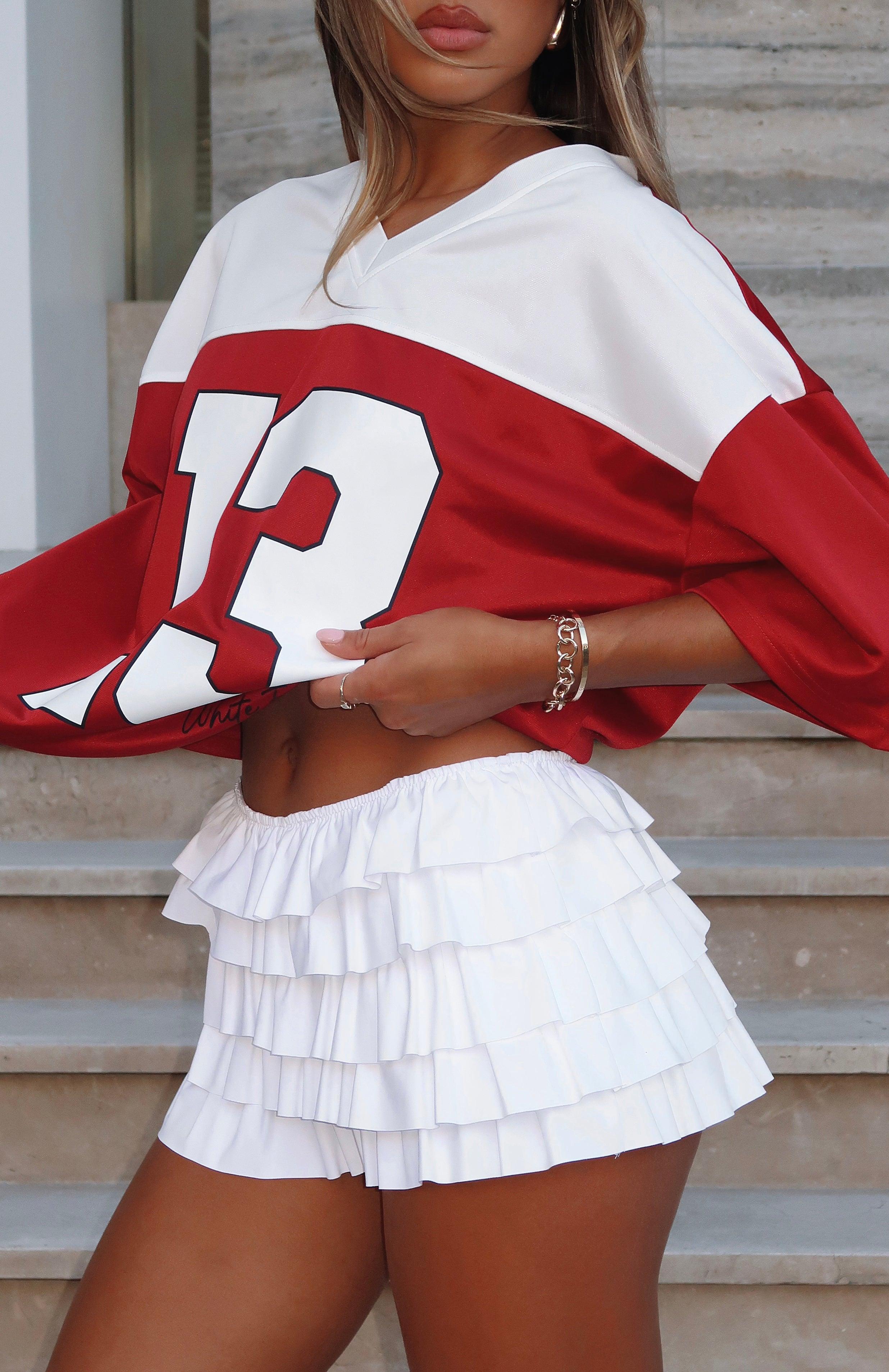 Adorable Thing Frill Skort White Product Image