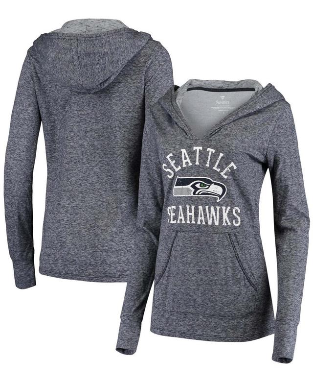 Womens College Navy Seattle Seahawks Doubleface Slub Pullover Hoodie Product Image