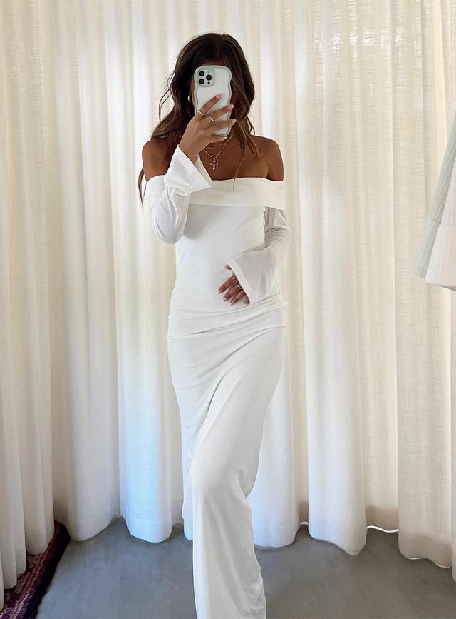 Maida Maxi Dress White Product Image