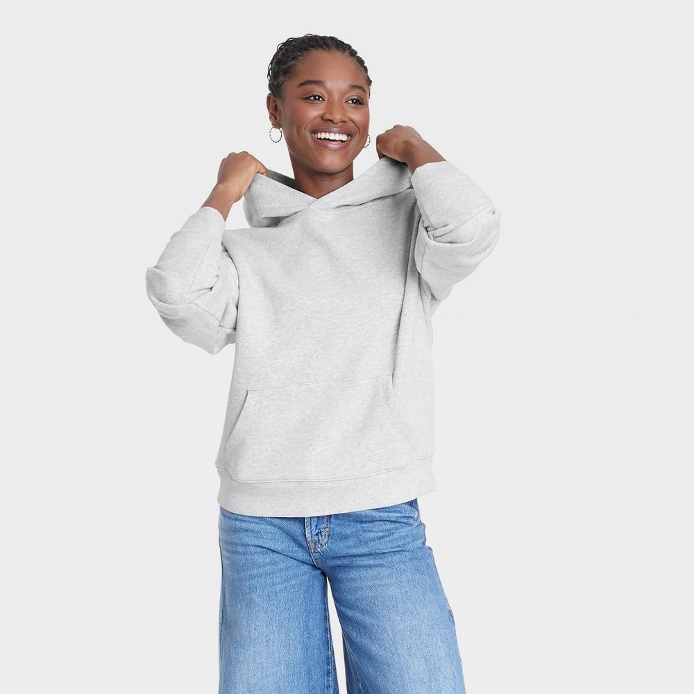 Womens Leisure Studio Hooded Pullover Sweatshirt - Universal Thread Heather XS Product Image