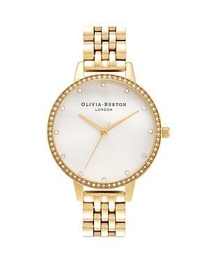 Olivia Burton Classic Sparkle Bezel Stainless Steel Bracelet Watch Product Image