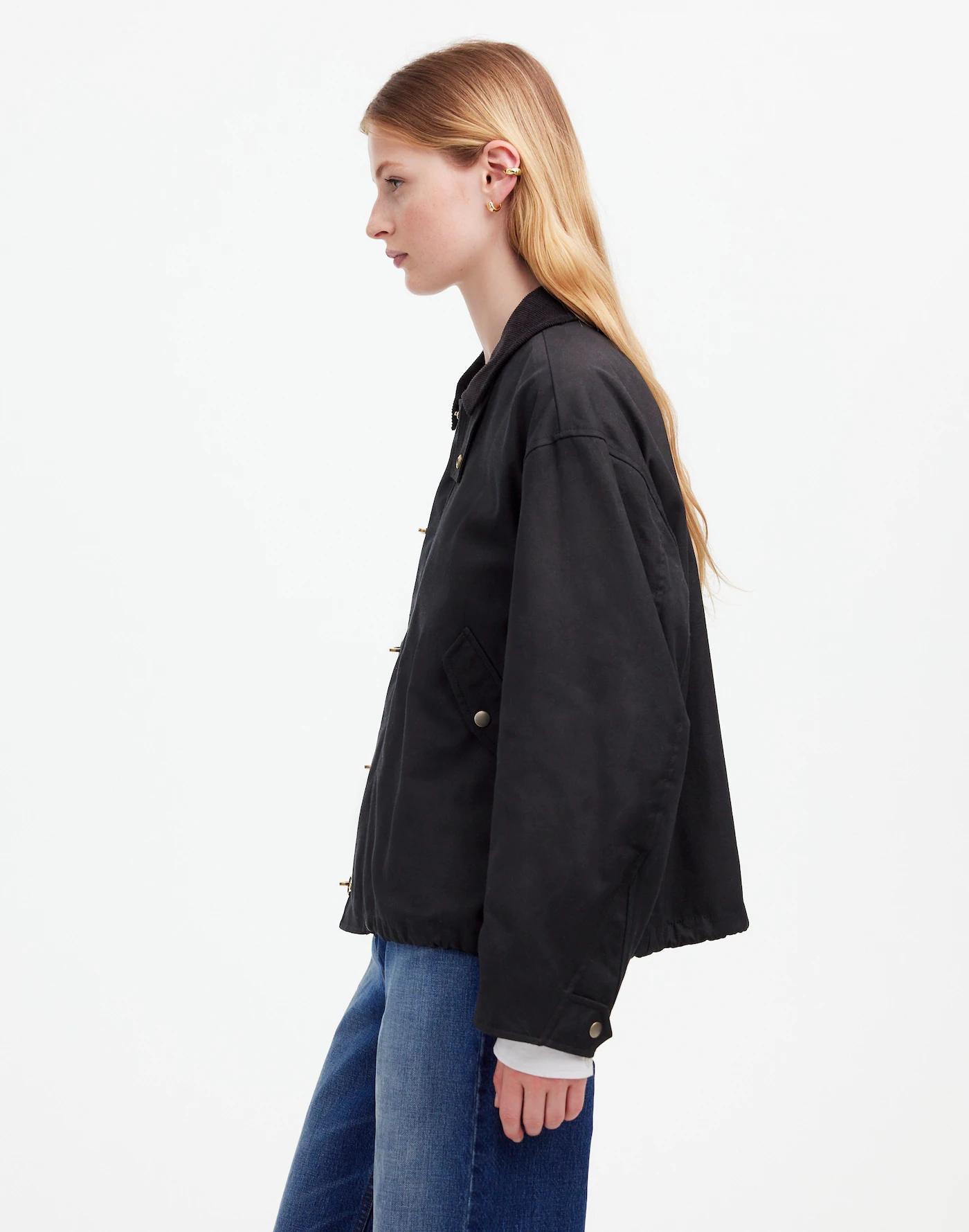 Madewell x Alpha Industries Waxed Cotton Car Coat Product Image