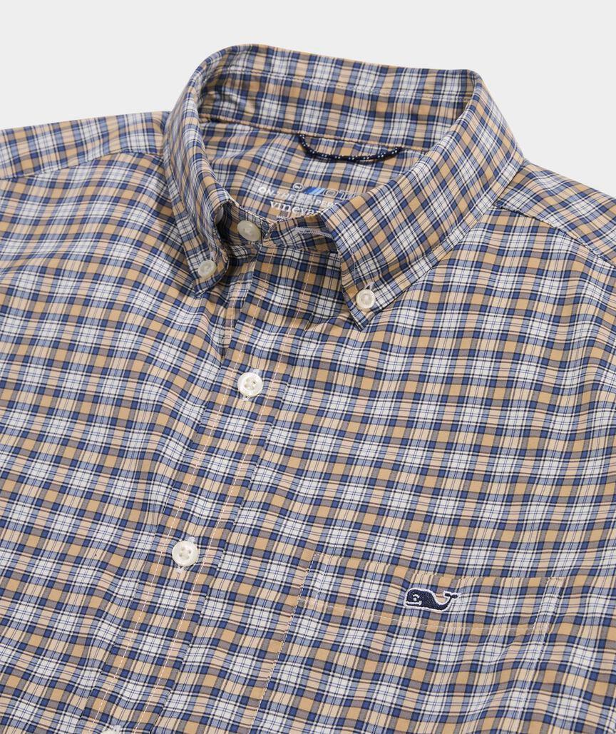 On-The-Go Nylon Plaid Shirt Product Image