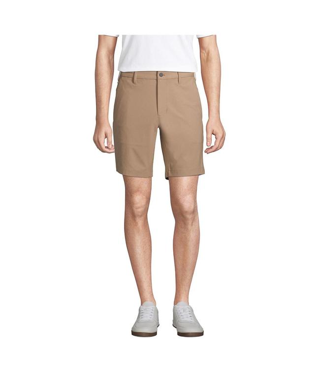 Big & Tal Lands End Traditional-Fit Knit Performance Chino Shorts, Mens Green Product Image