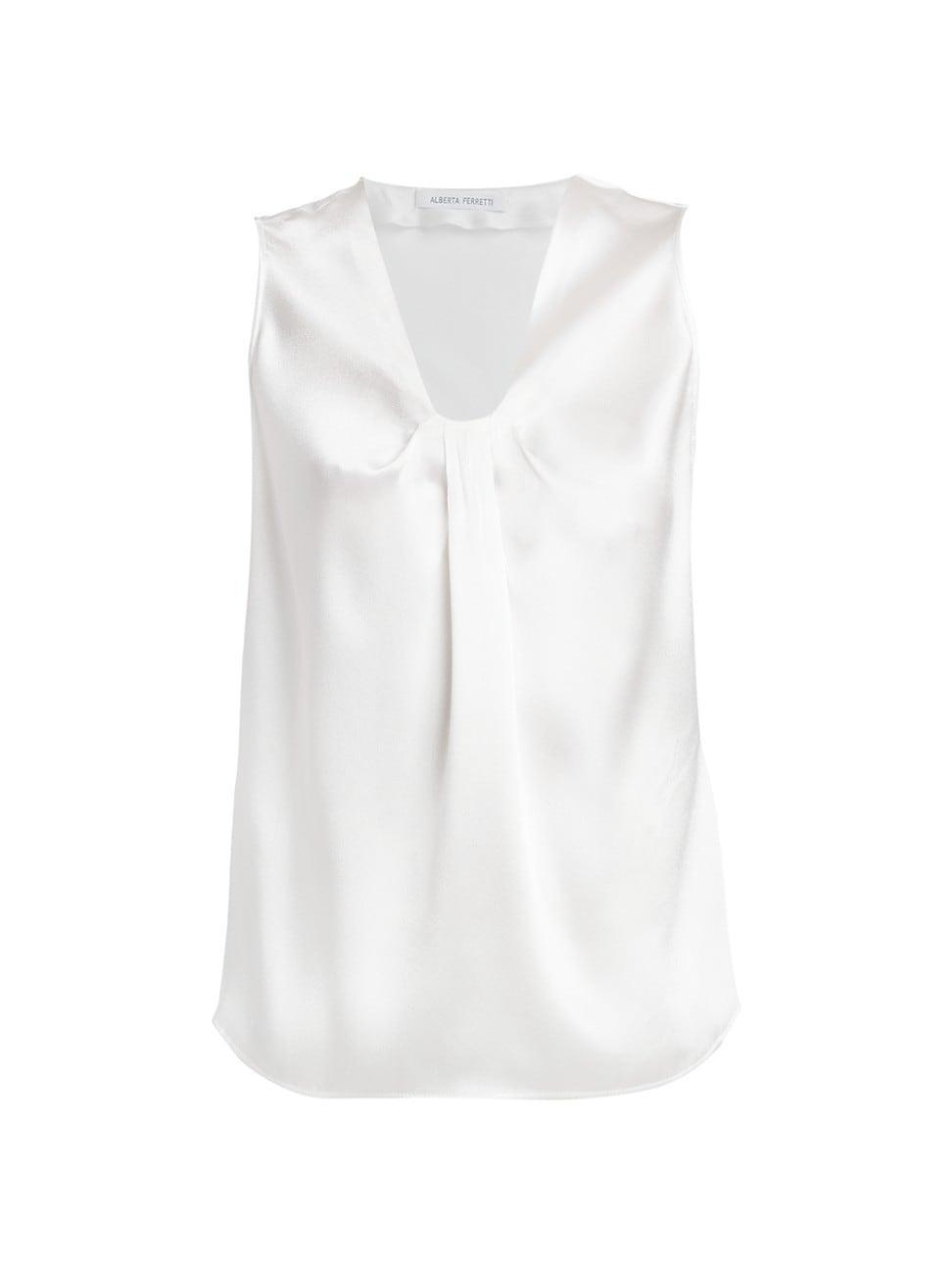 Womens Sleeveless Satin Blouse product image