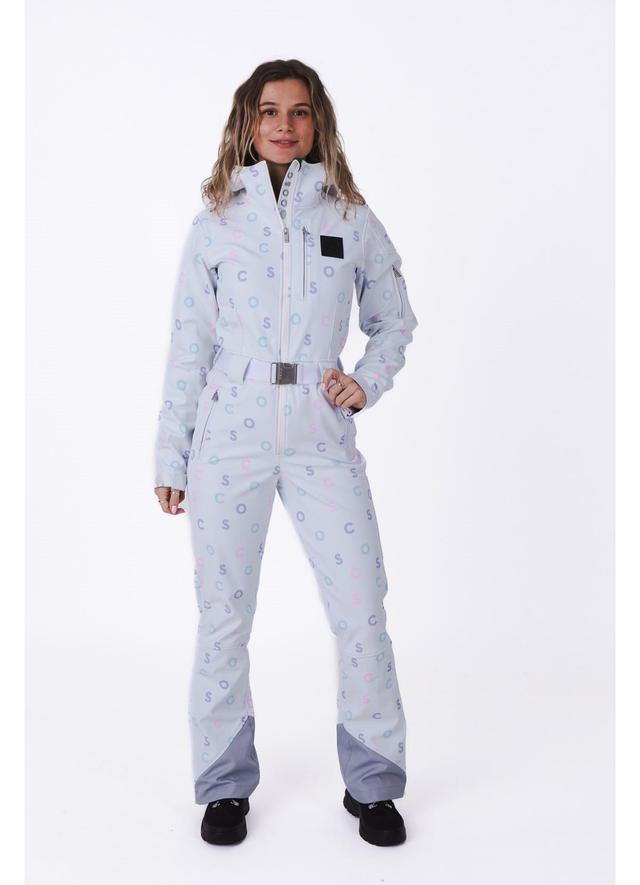 Womens White Oosc Print Chic Ski Suit Product Image