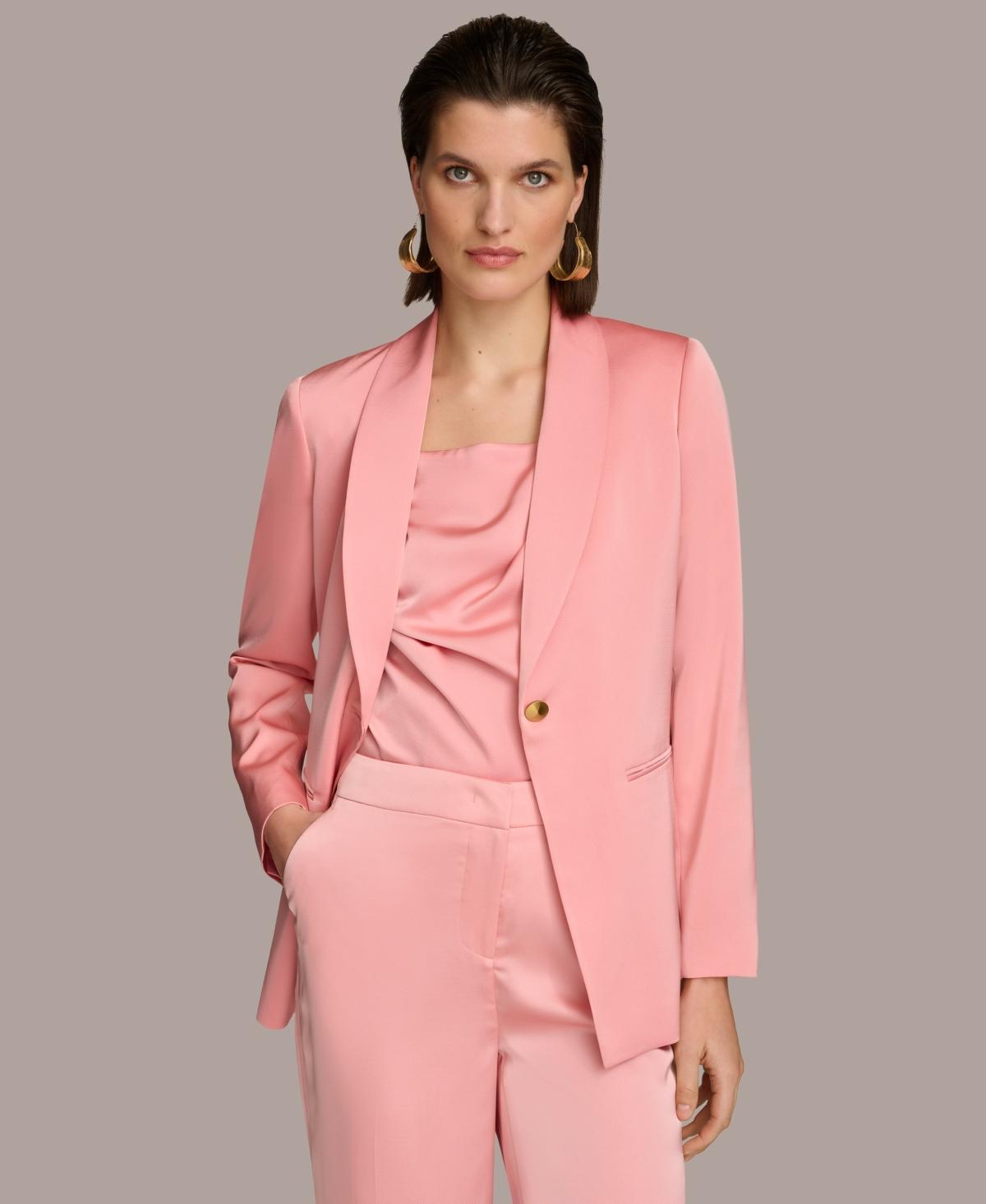 Women's Satin One-Button Jacket Product Image