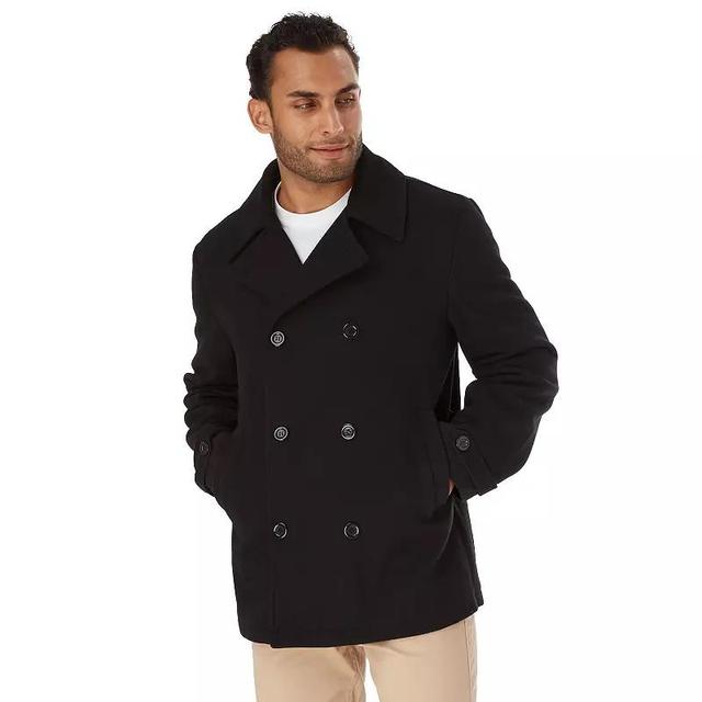 Mens Apt. 9 Wool Peacoat Grey Product Image