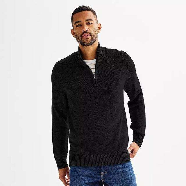 Mens Sonoma Goods For Life Heavyweight 1/4-Zip Sweater Product Image