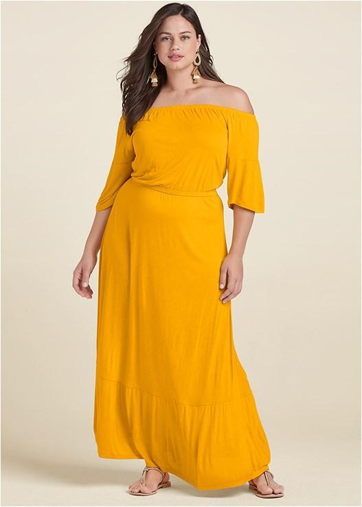 Off-The-Shoulder Maxi Dress Product Image