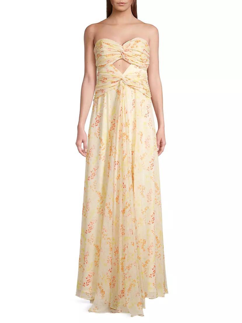 Clea Floral Strapless Gown Product Image