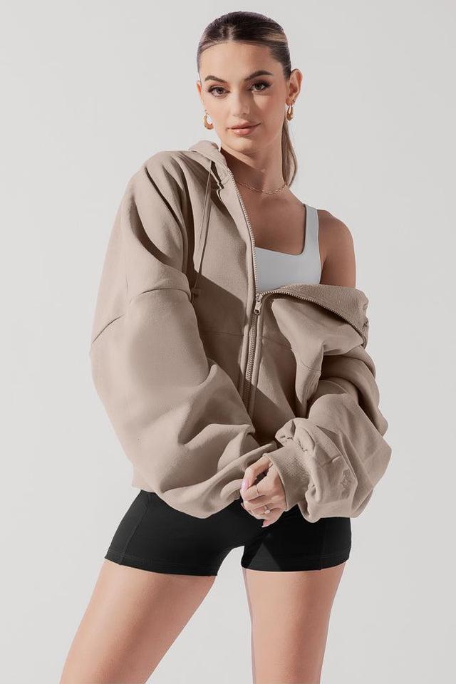 POPFLEX® Zip Cloud Hoodie - Blush Product Image