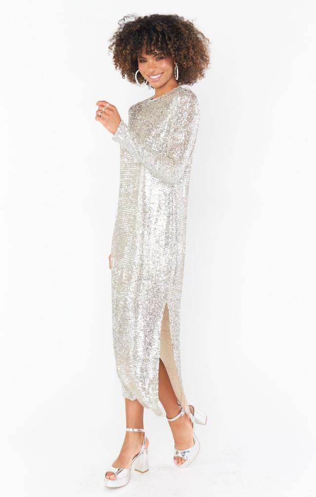 Maddison Dress ~ Platinum Sequins Product Image