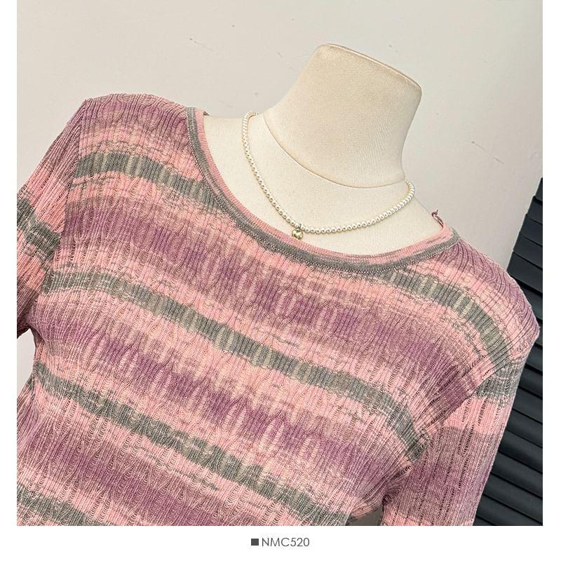 Striped Knit Top Product Image