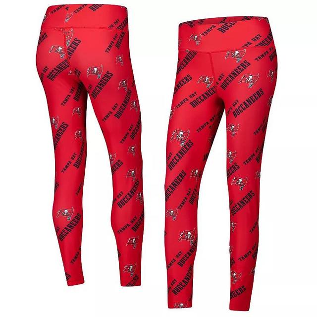 Womens Concepts Sport Tampa Bay Buccaneers Breakthrough Allover Print Knit Leggings Product Image