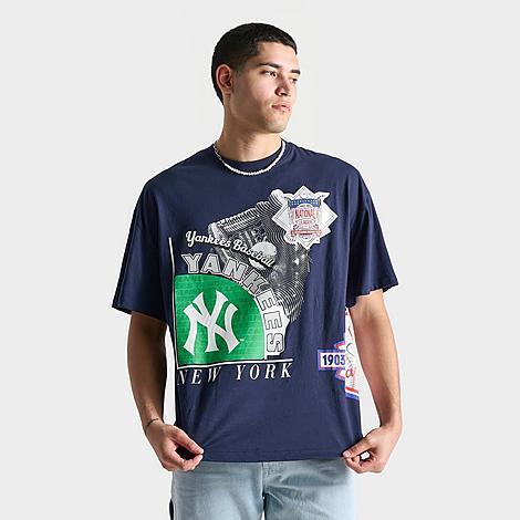 Mens Mitchell & Ness New York Yankees MLB Logo Blast Graphic T-Shirt Product Image