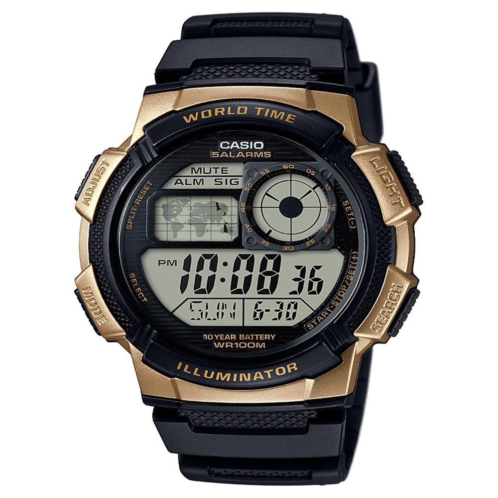 Mens Casio Digital Watch Gold Product Image