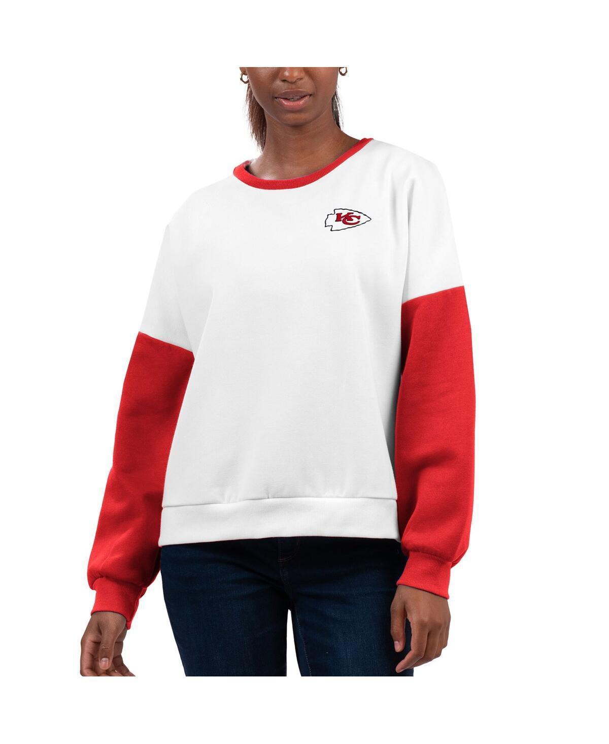 Womens G-III 4Her by Carl Banks White Las Vegas Raiders A-Game Pullover Sweatshirt Product Image