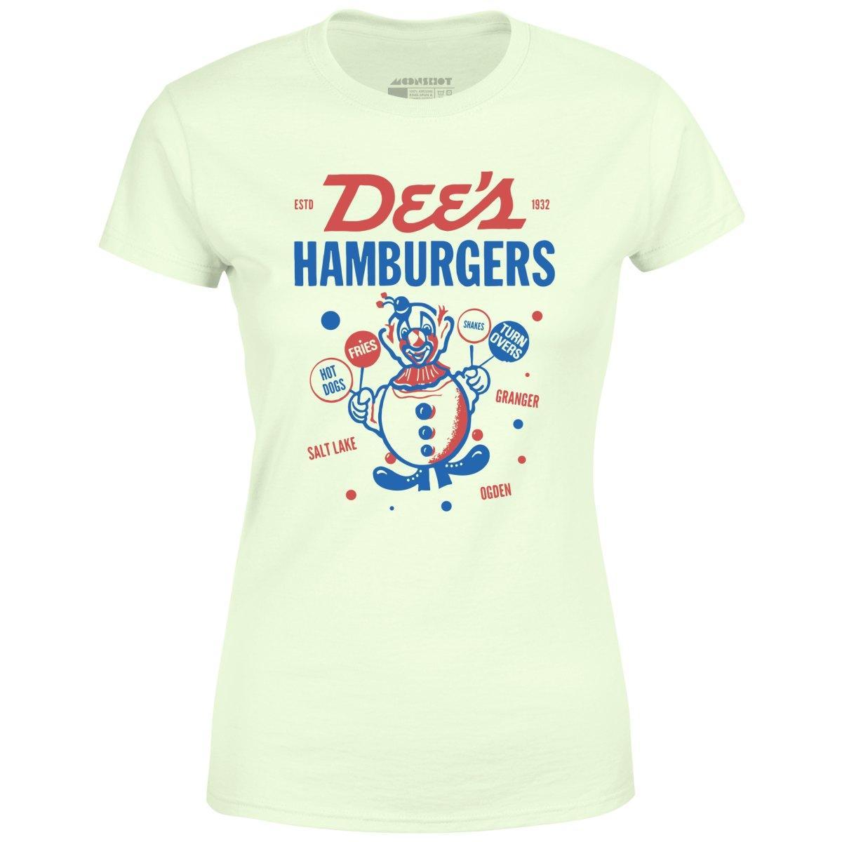 Dee's Hamburgers - Salt Lake City, UT - Vintage Restaurant - Women's T-Shirt Female Product Image