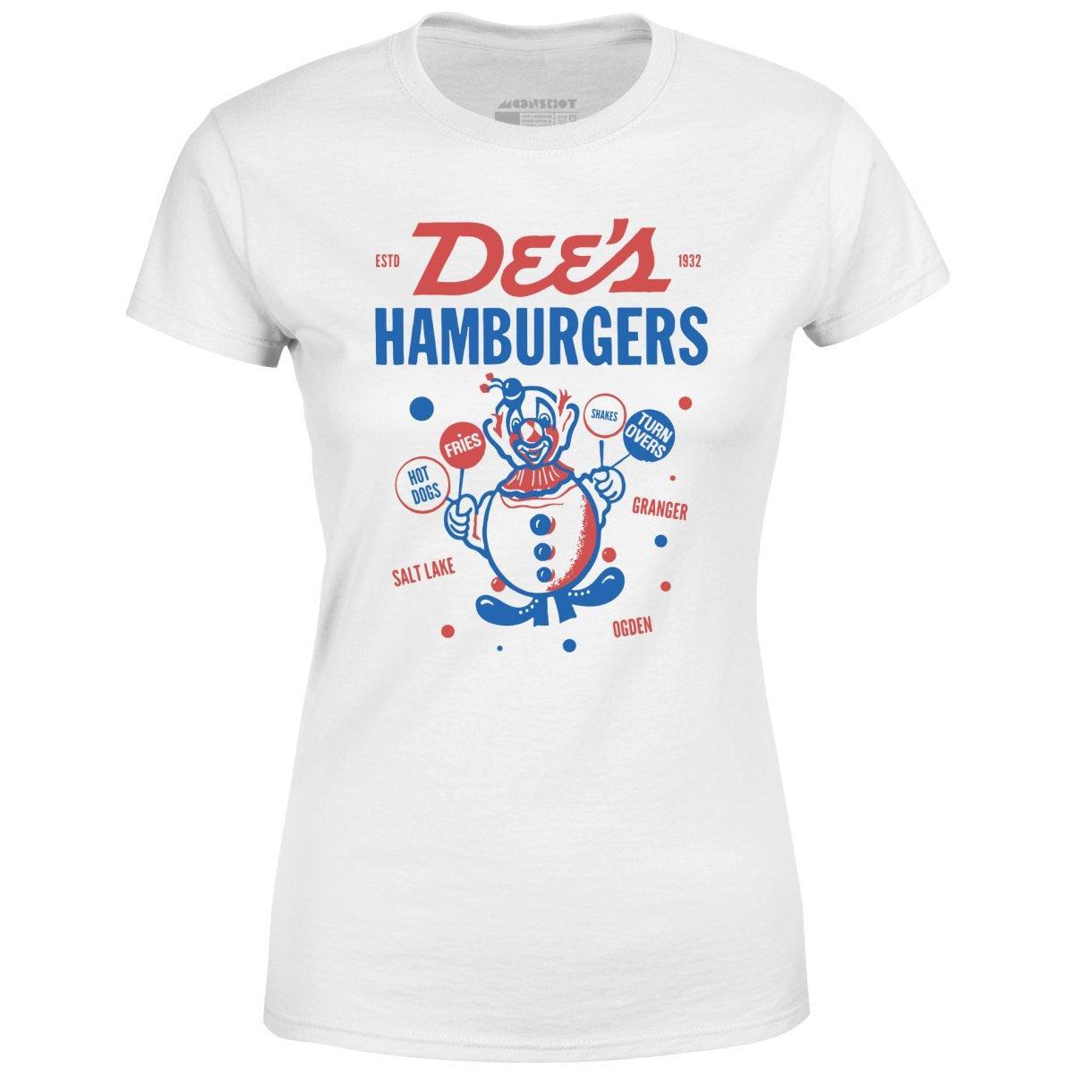 Dee's Hamburgers - Salt Lake City, UT - Vintage Restaurant - Women's T-Shirt Female Product Image