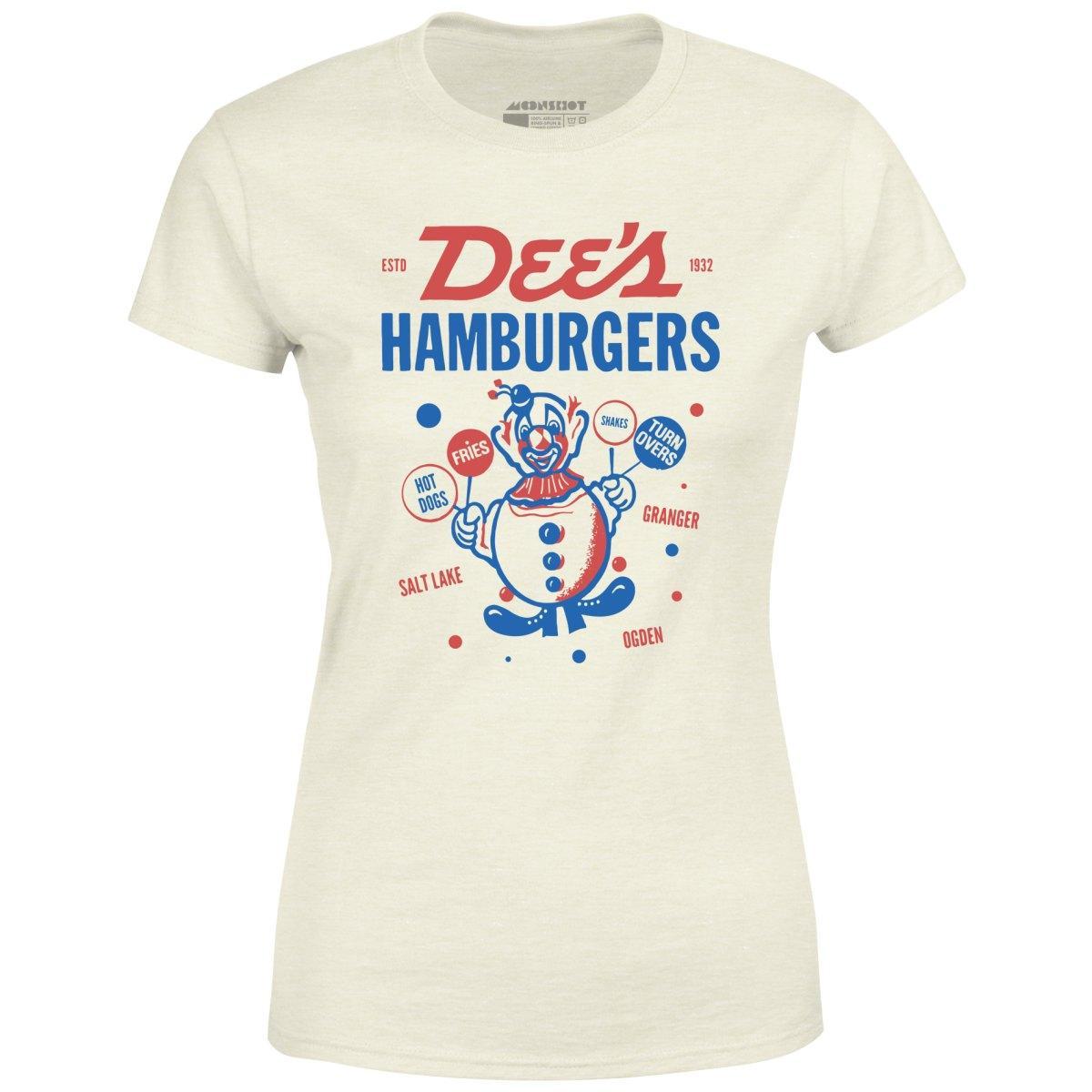 Dee's Hamburgers - Salt Lake City, UT - Vintage Restaurant - Women's T-Shirt Female Product Image