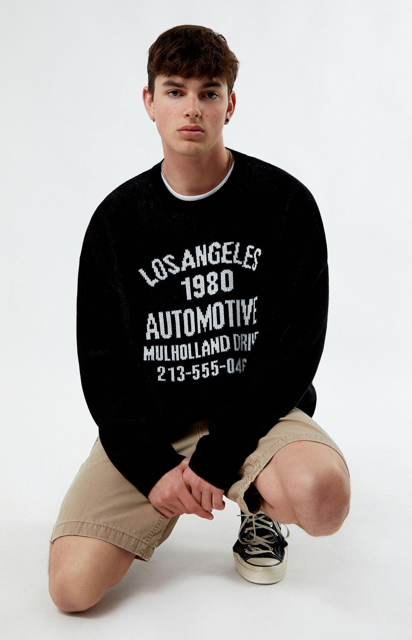 Men's Motors Destroyed Cropped Sweater Product Image