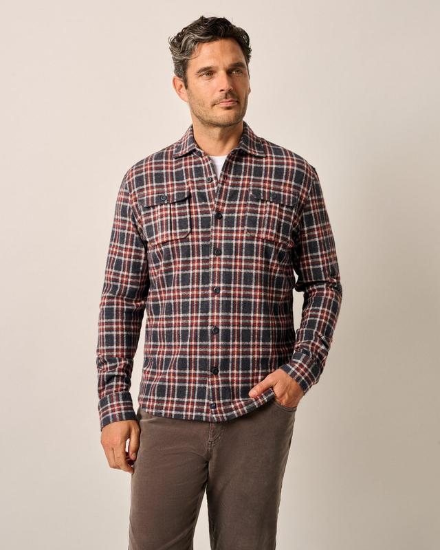 johnnie-O Jimmy Stretch Knit Flannel Lodge Shirt Product Image