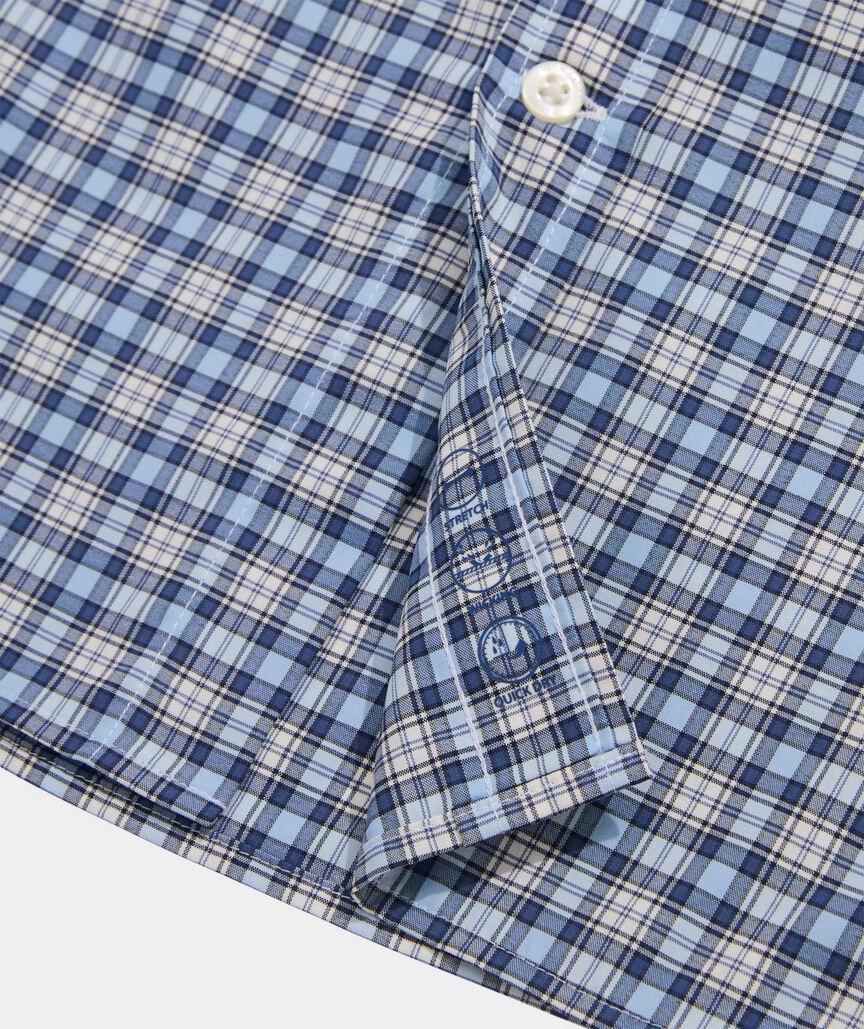 On-The-Go Nylon Plaid Shirt Product Image