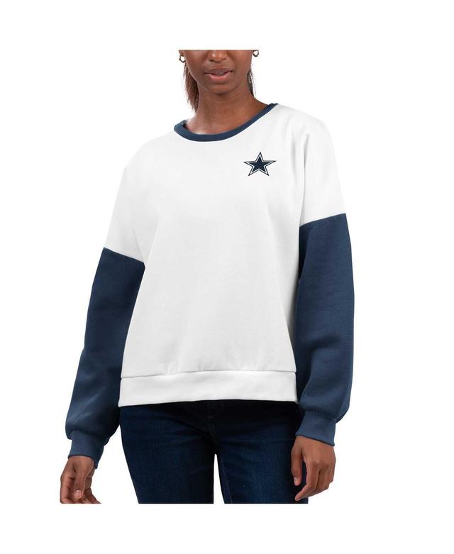 Womens G-iii 4Her by Carl Banks White Dallas Cowboys A-Game Pullover Sweatshirt Product Image